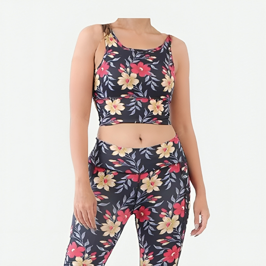 ENHANCE FLORAL SPORTS BRA