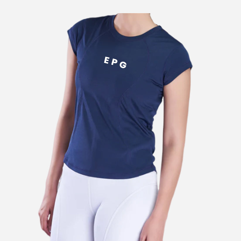 Navy Blue Stride Level Up T-Shirt