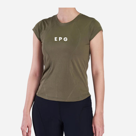 Olive Green Stride Level Up T-Shirt