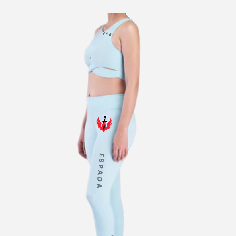 Sky Twist Sports Bra & High Waisted Leggings